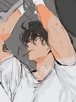 疲惫的汽车修理工