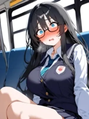 公交车上女孩坐在你腿上