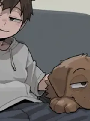 和亚历克斯一起看狗